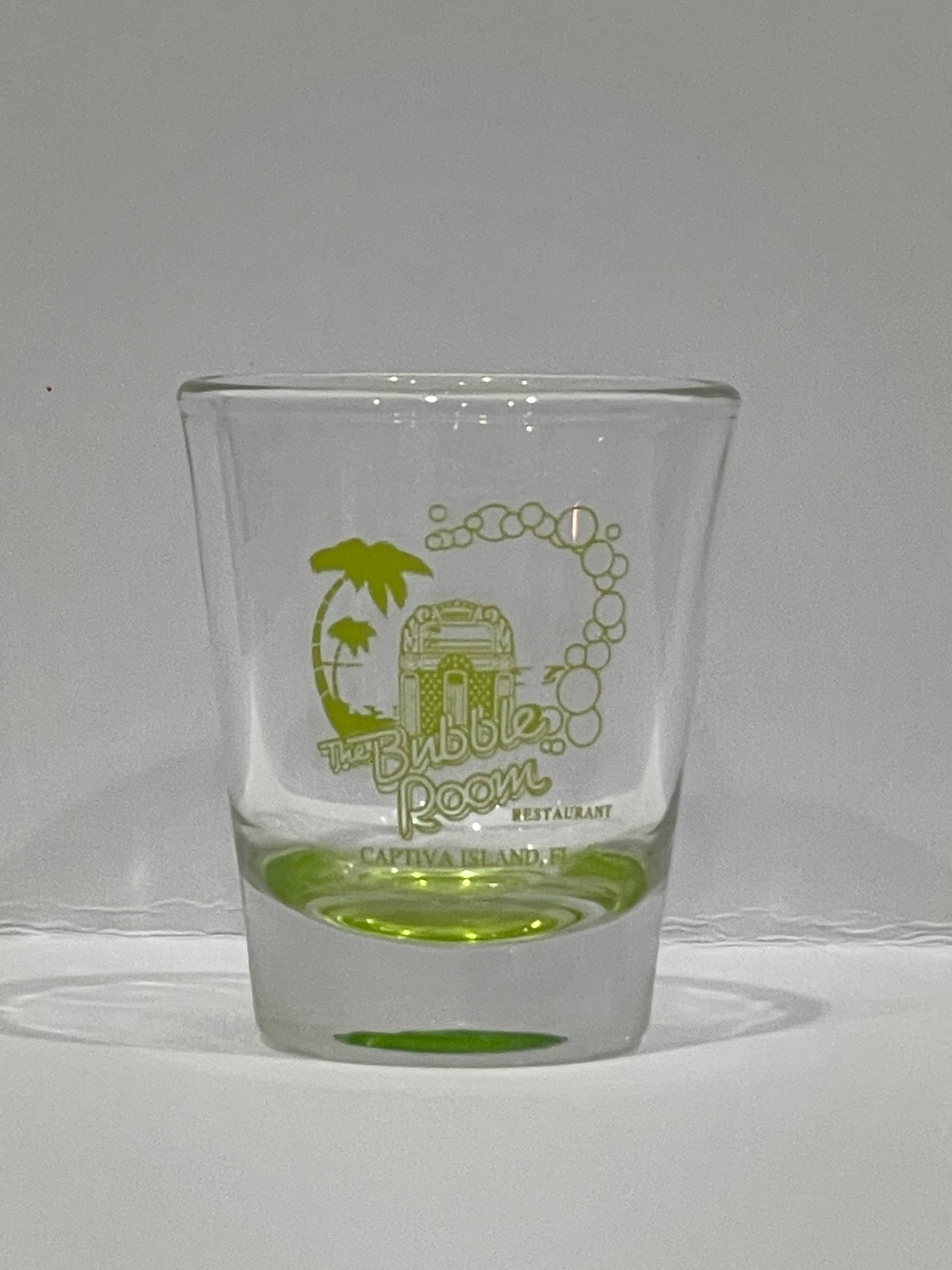 Bubble Room Shot Glass - Green